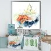 Lionfish and Kelp with Coral Reef Laminaria  Canvas Wall Art Print