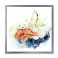 Lionfish and Kelp with Coral Reef Laminaria  Canvas Wall Art Print