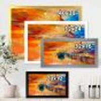 Boats Resting on The Water Near Coastal Town III  Canvas Wall Art Print