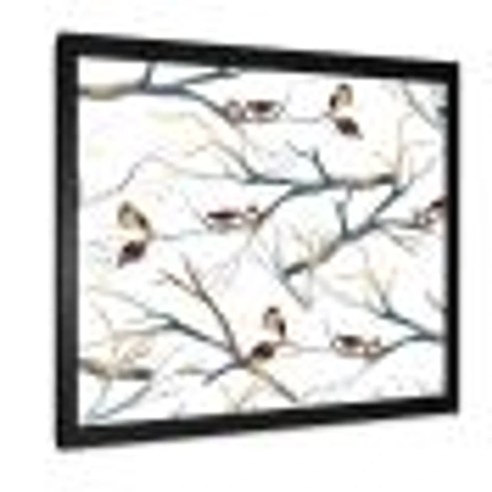 Little Birds on The Tree Branches I  Wall Art