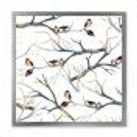 Little Birds on The Tree Branches I  Wall Art