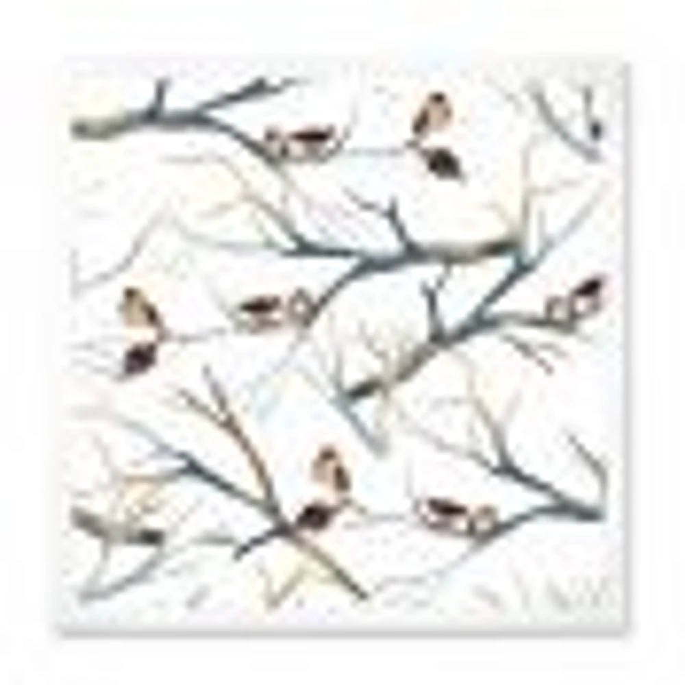 Little Birds on The Tree Branches I  Wall Art