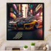 Tunning Car Drifting Tokyo Wall Art