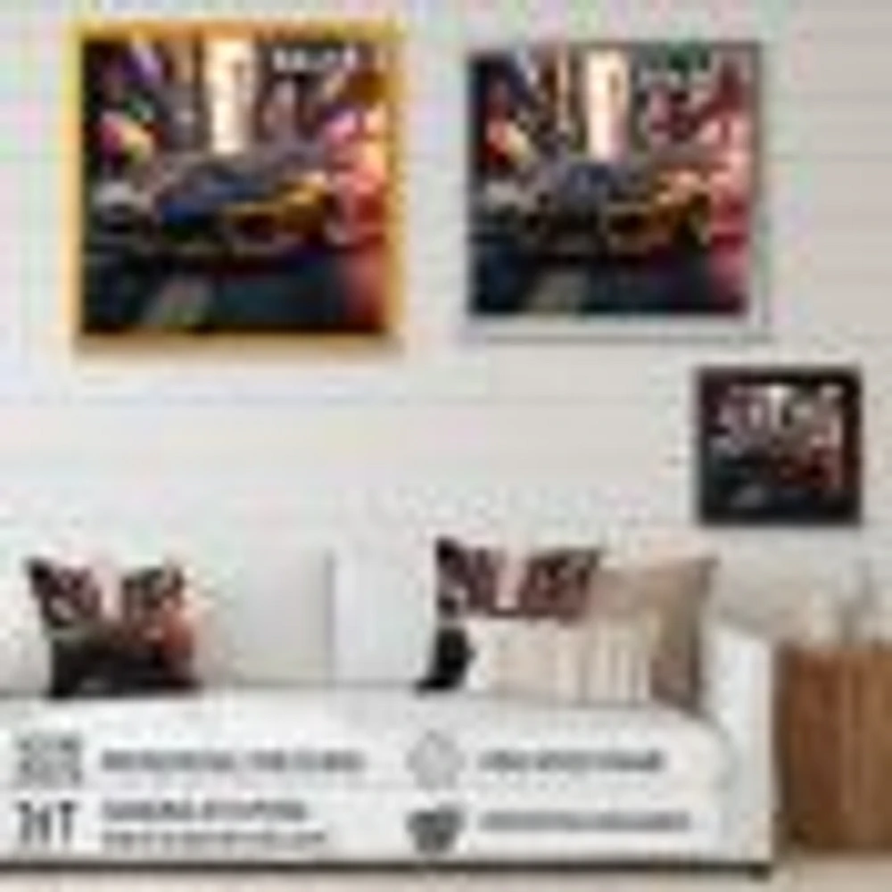 Tunning Car Drifting Tokyo Wall Art