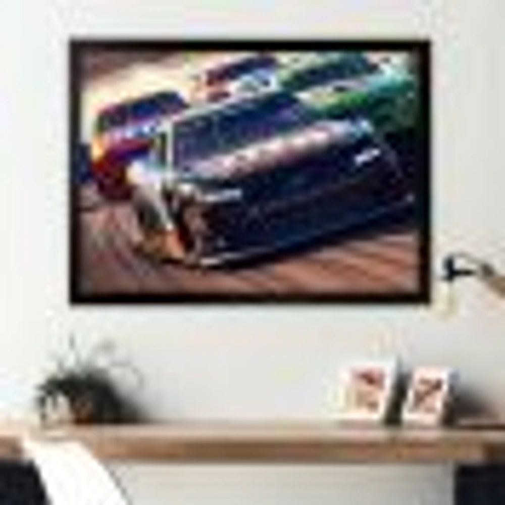 Stock Car Racing Last Lap Wall Art