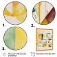 Yellow Multi Shape Abstract I Wall Art