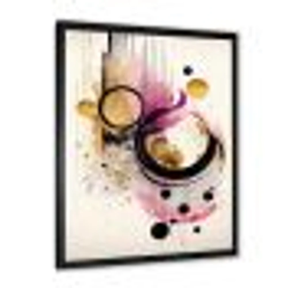 Pink Watercolor Abstract Wall Art