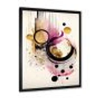 Pink Watercolor Abstract Wall Art