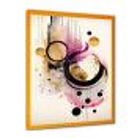 Pink Watercolor Abstract Wall Art