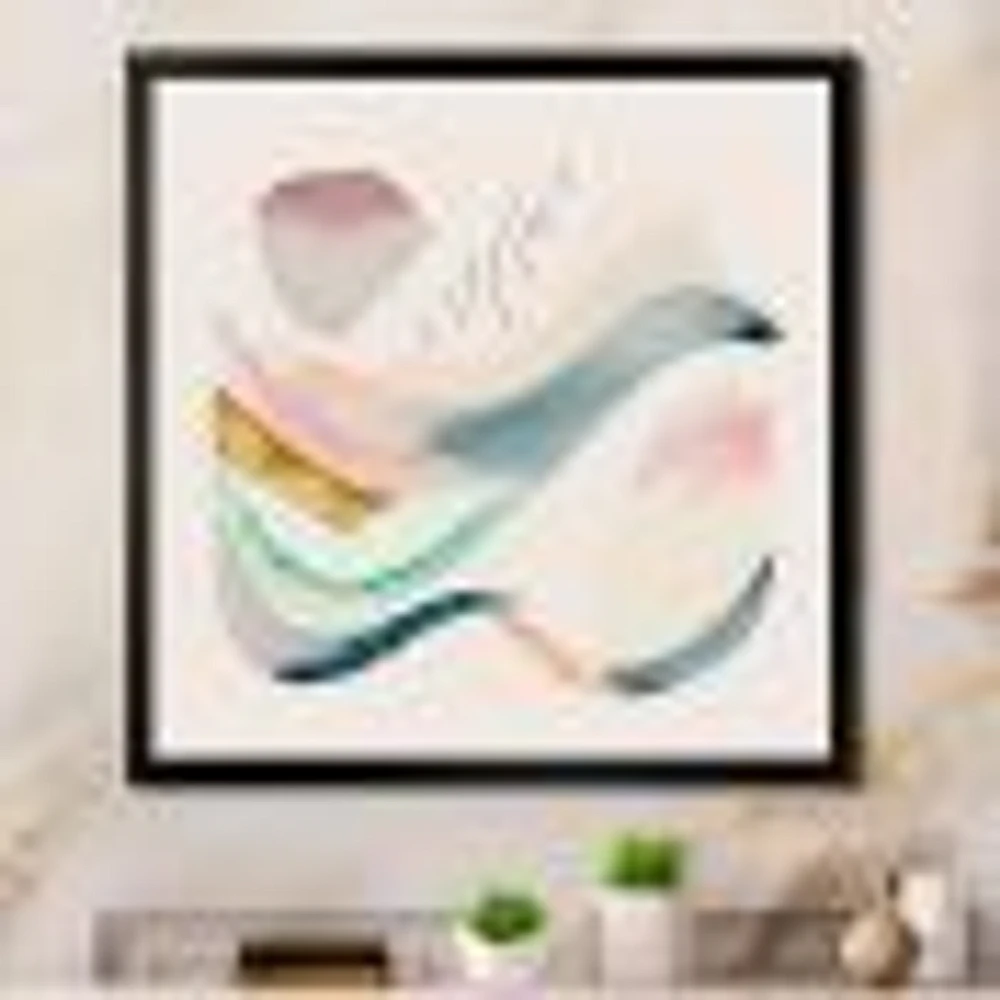 Multi-Color Pastel Waves Wall Art