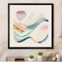 Multi-Color Pastel Waves Wall Art