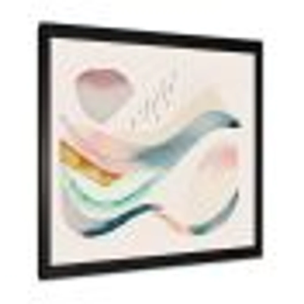 Multi-Color Pastel Waves Wall Art