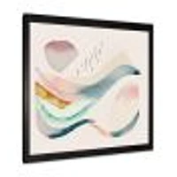 Multi-Color Pastel Waves Wall Art