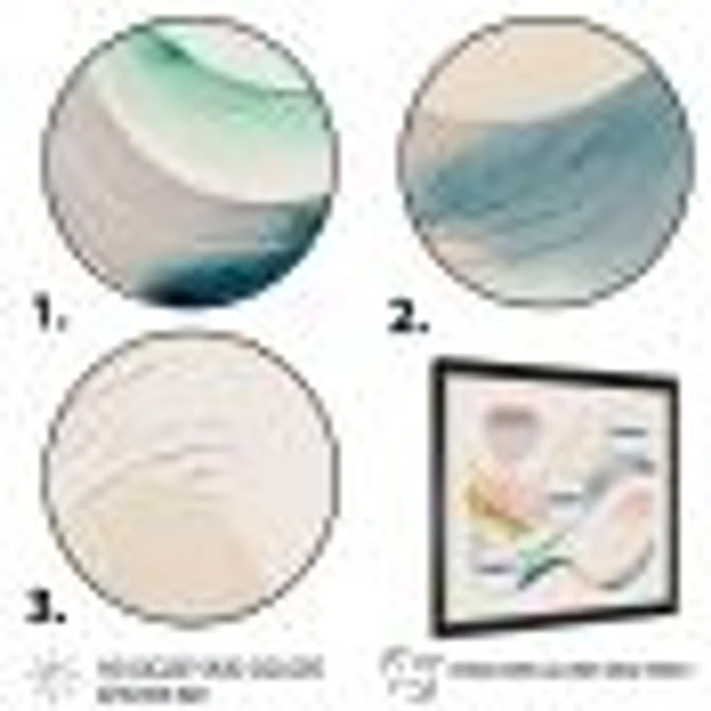 Multi-Color Pastel Waves Wall Art