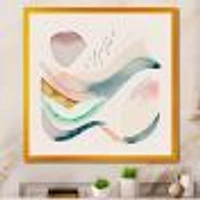 Multi-Color Pastel Waves Wall Art