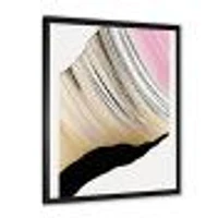 Minimalism Pink And Gold Cubic Fusion I Wall Art