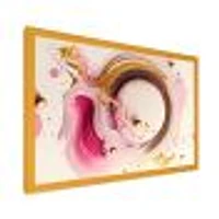 Pink Watercolor Circular Abstract Wall Art