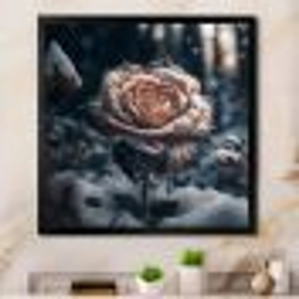 A Blooming Rose Flower Forest Wall Art