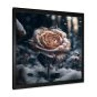 A Blooming Rose Flower Forest Wall Art