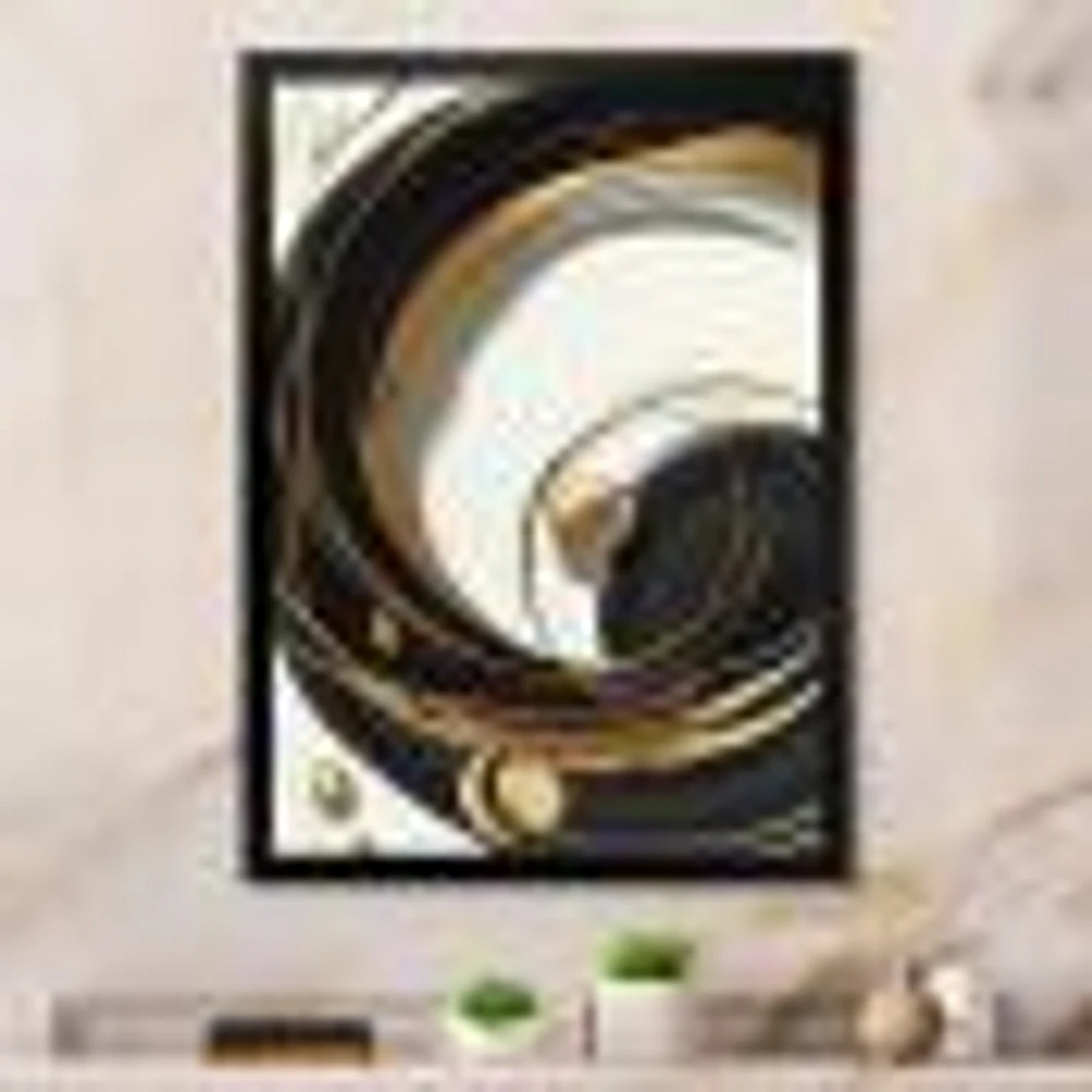 Gold Glamour Circle Wall Art