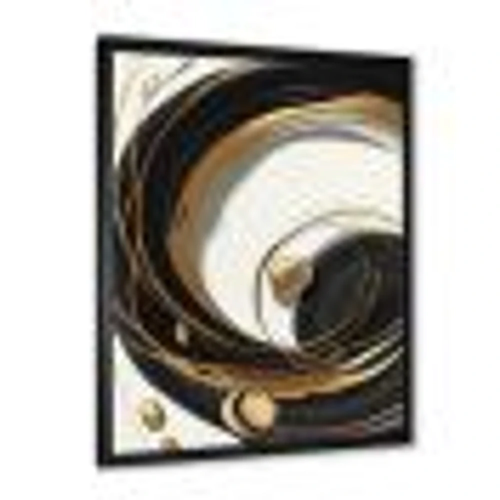 Gold Glamour Circle Wall Art