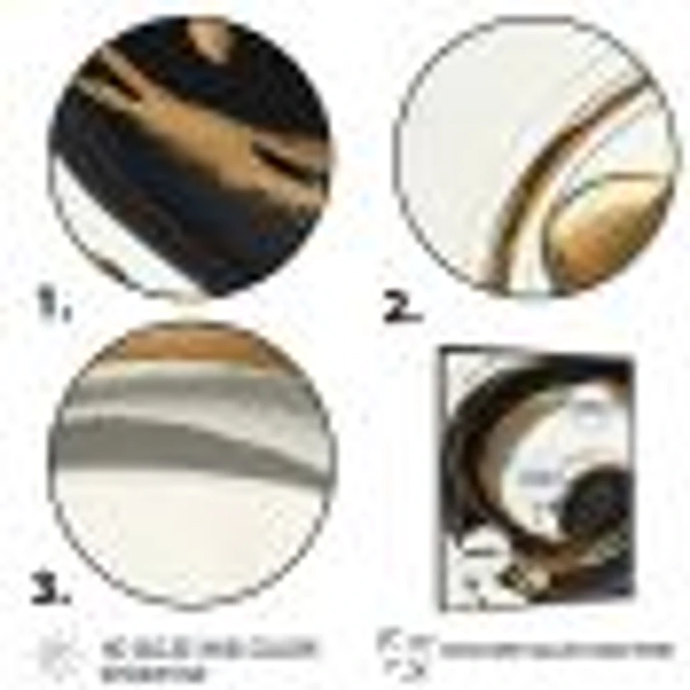 Gold Glamour Circle Wall Art