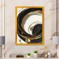 Gold Glamour Circle Wall Art