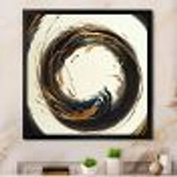 Gold Glamour Circle 1 Wall Art