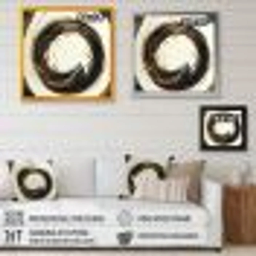 Gold Glamour Circle 1 Wall Art