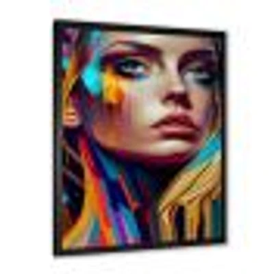Vibrant Creative Woman Portrait VI Wall Art