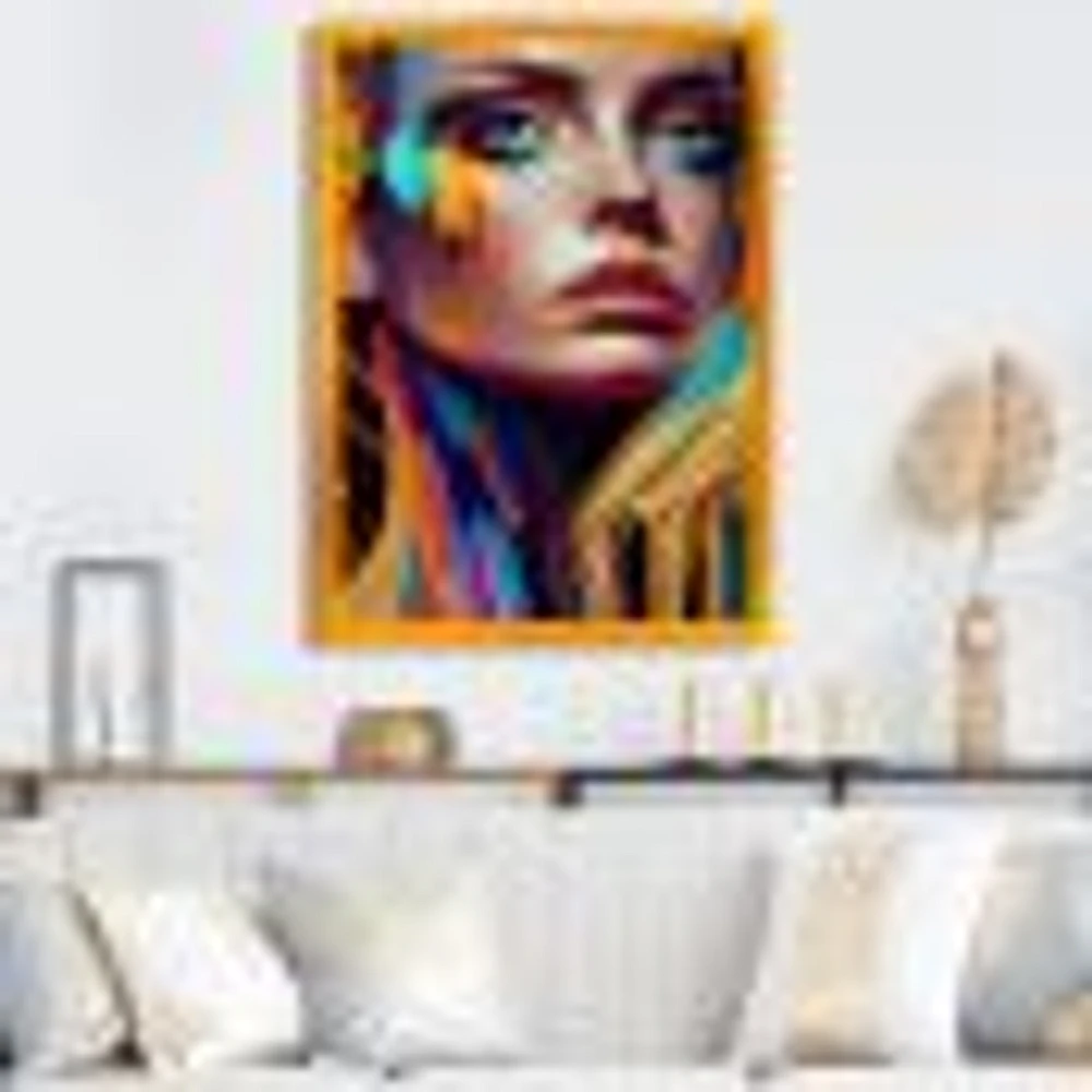 Vibrant Creative Woman Portrait VI Wall Art