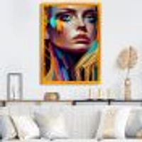 Vibrant Creative Woman Portrait VI Wall Art