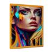 Vibrant Creative Woman Portrait VI Wall Art