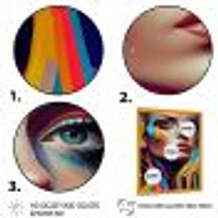 Vibrant Creative Woman Portrait VI Wall Art