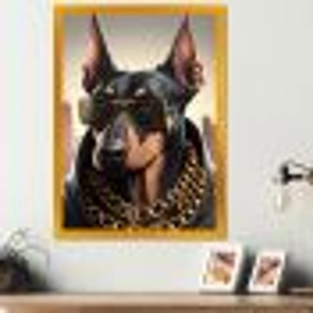 Doberman Gangster NYC I Wall Art