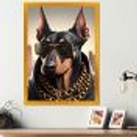 Doberman Gangster NYC I Wall Art