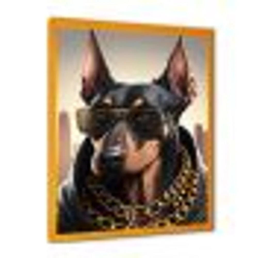 Doberman Gangster NYC I Wall Art