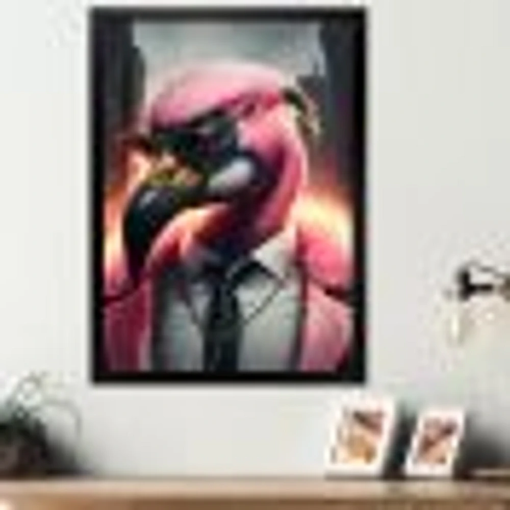 Flamingo Gangster NYC Wall Art