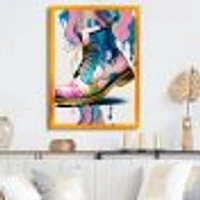 Pink And Art Deco Army Shoes Wall