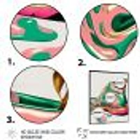 Pink And Green Art Deco Army Shoes Wall