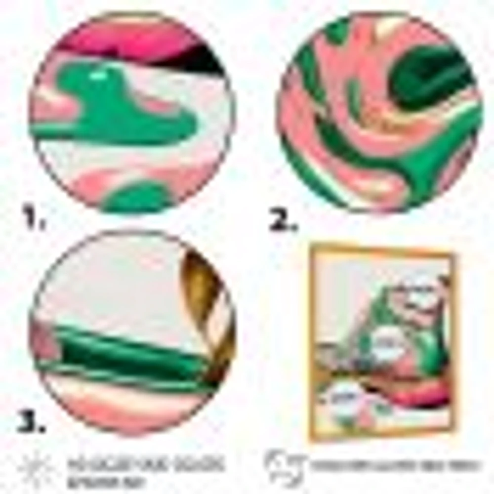 Pink And Green Art Deco Army Shoes Wall