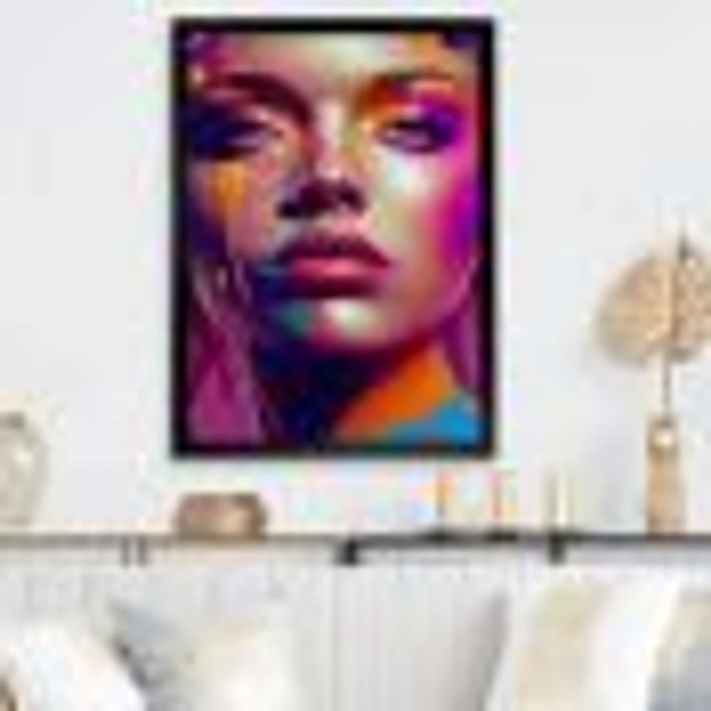 Liquid Ink Woman Portrait I Wall Art