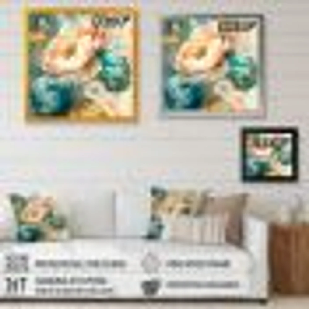 Multi-Color Blooming Flowers V Wall Art