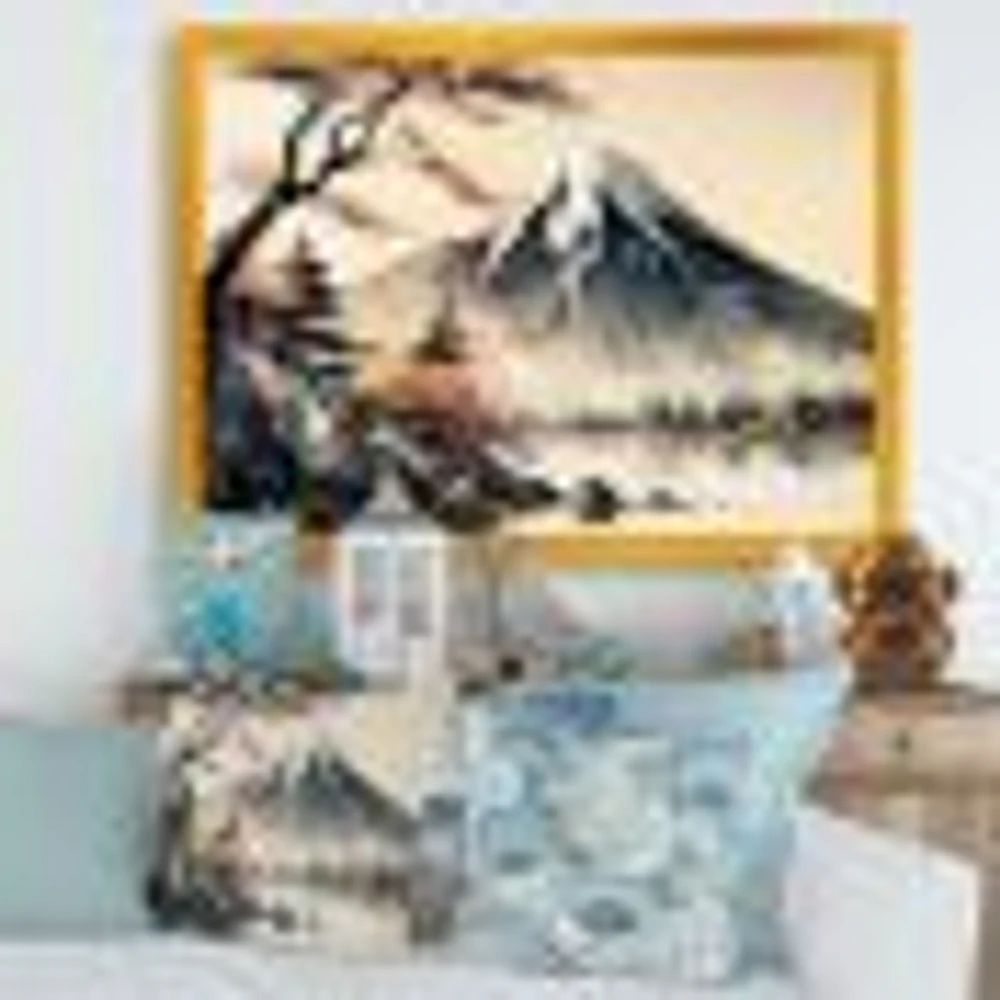 Japanese Landscape Watercolor Wall Art