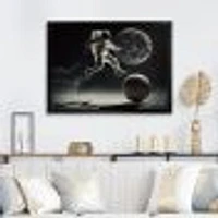 Soccer On The Moon Wall Art