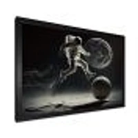 Soccer On The Moon Wall Art