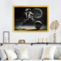 Soccer On The Moon Wall Art