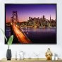 Toile  « San Francisco skyline and Bay Bridge »