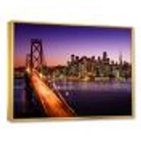 San Francisco skyline and Bay Bridge  Canvas Wall Art