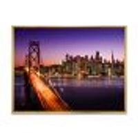 San Francisco skyline and Bay Bridge  Canvas Wall Art